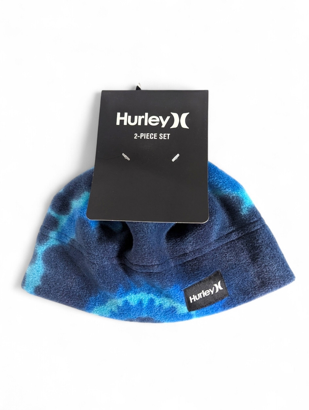 Hurley Kids Blue Tie Dye Fleece Beanie